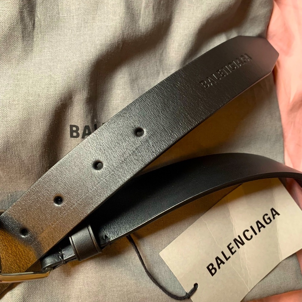 Balenciaga leather belt